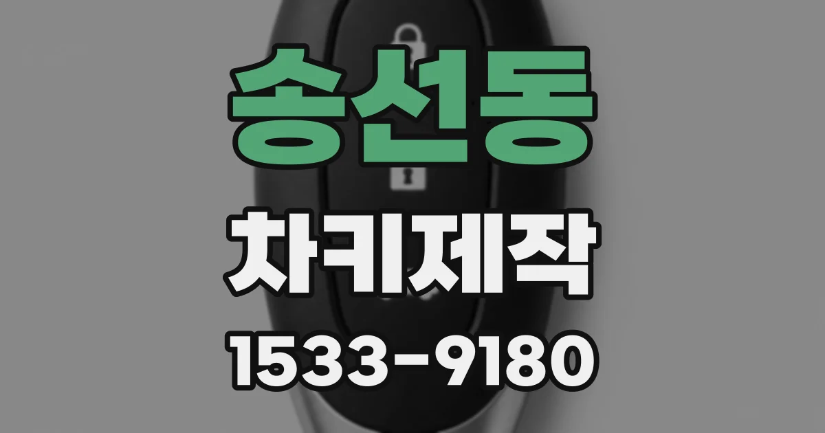 송선동 차키제작