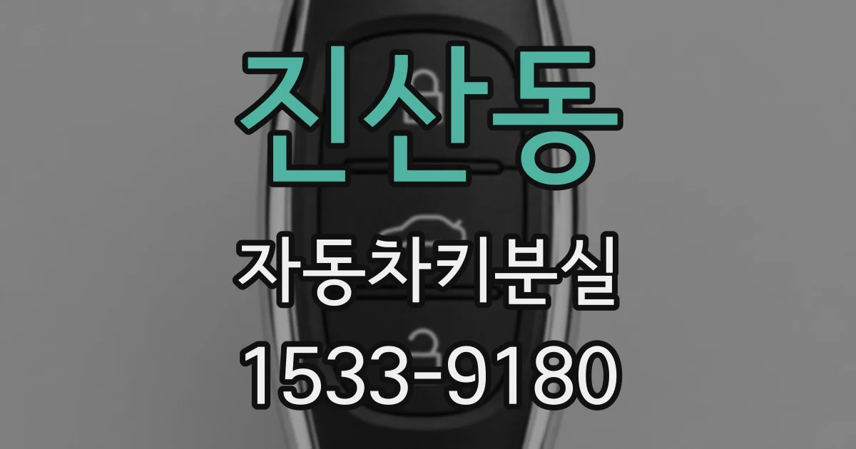 진산동 자동차키분실