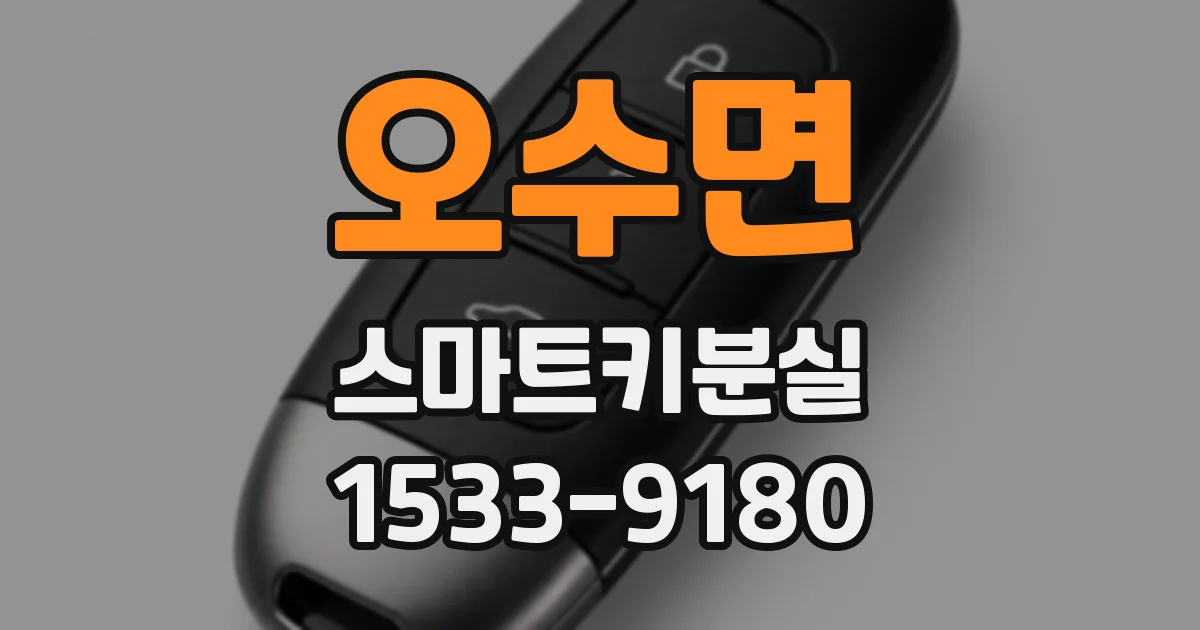 오수면 스마트키분실