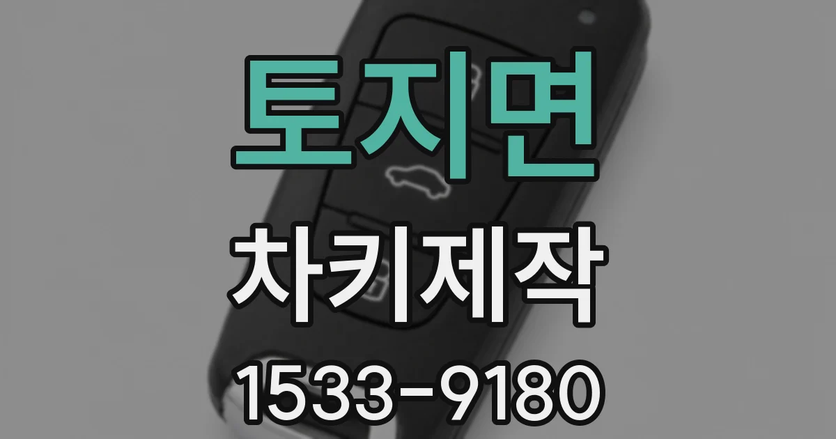 토지면 차키제작