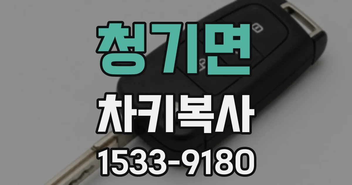청기면 차키복사