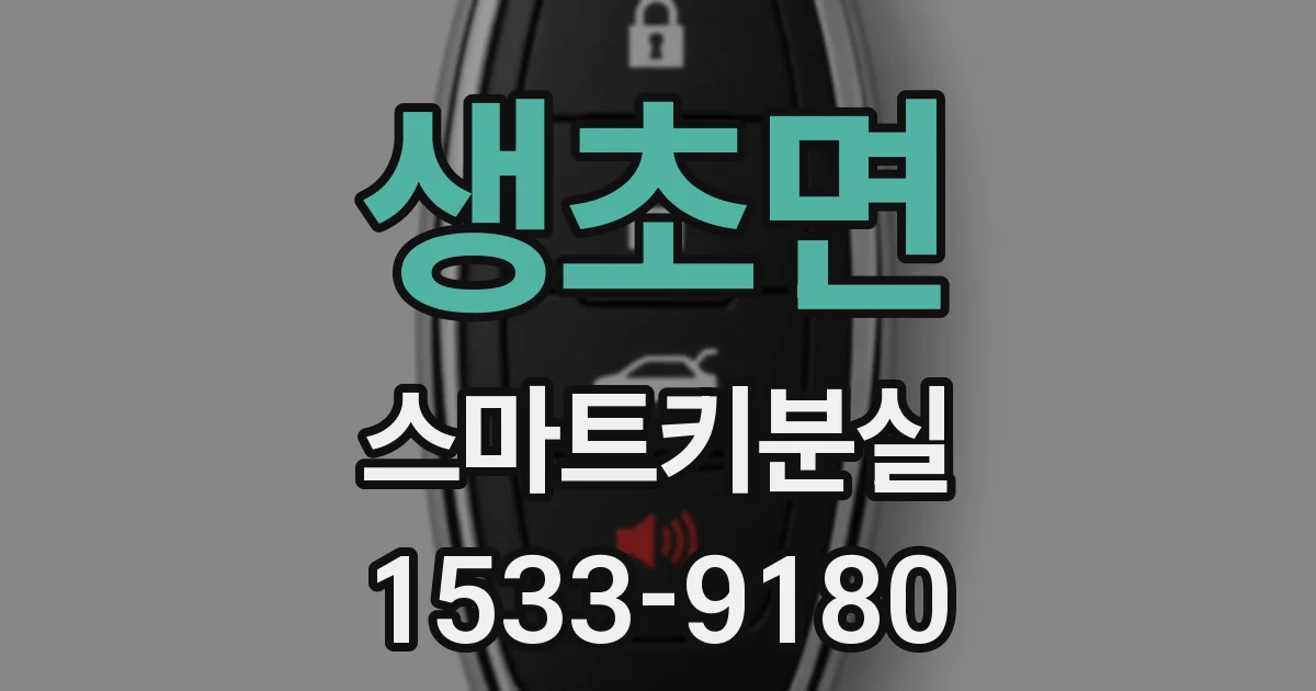 생초면 스마트키분실