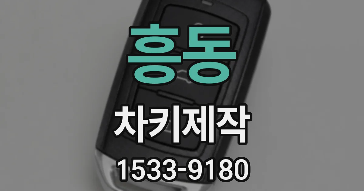흥동 차키제작