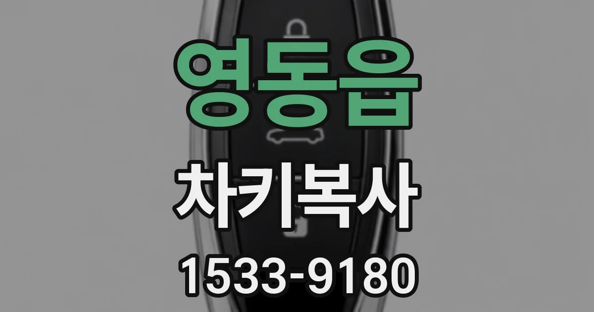 영동읍 차키복사
