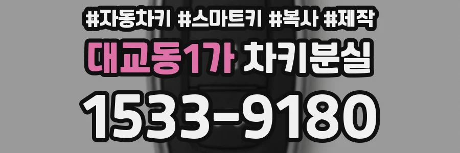 대교동1가 차키분실