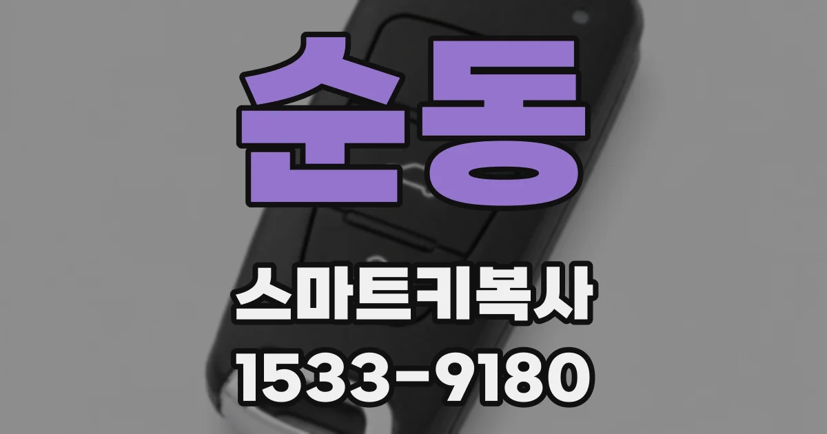 순동 스마트키복사