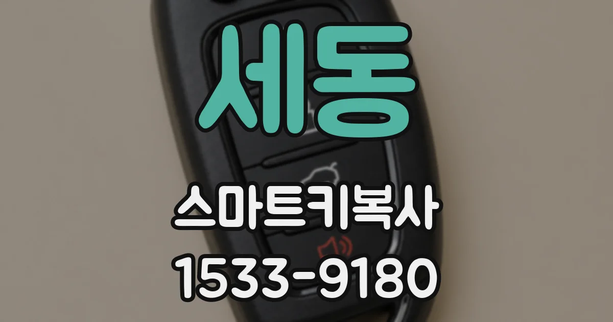 세동 스마트키복사