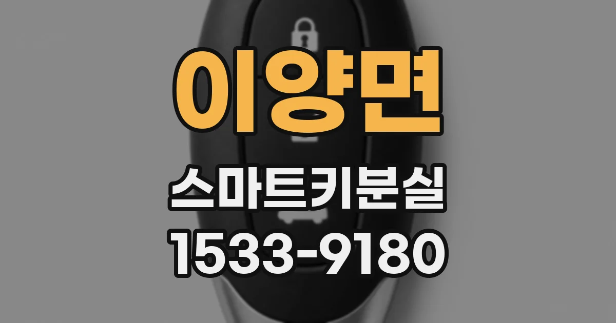 이양면 스마트키분실