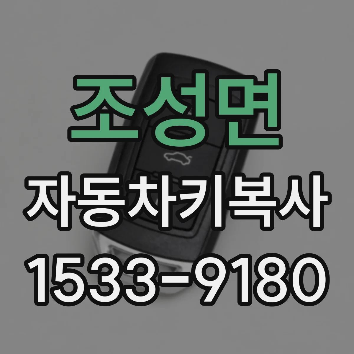 조성면 자동차키복사