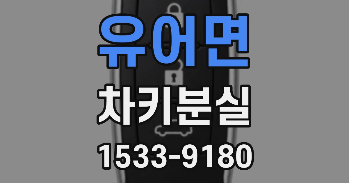 유어면 차키분실