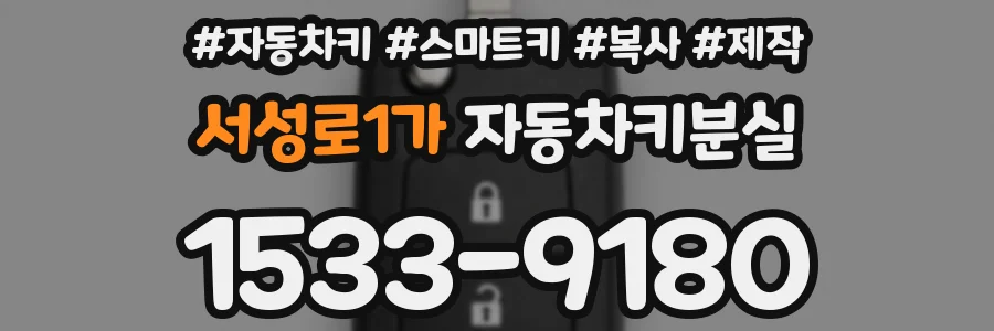 서성로1가 자동차키분실