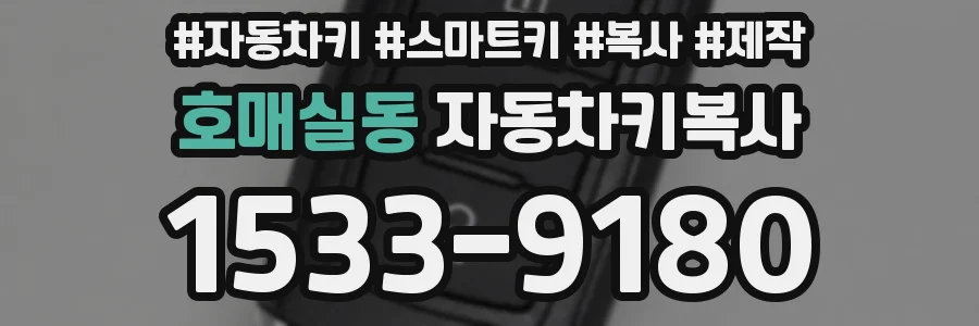 호매실동 자동차키복사