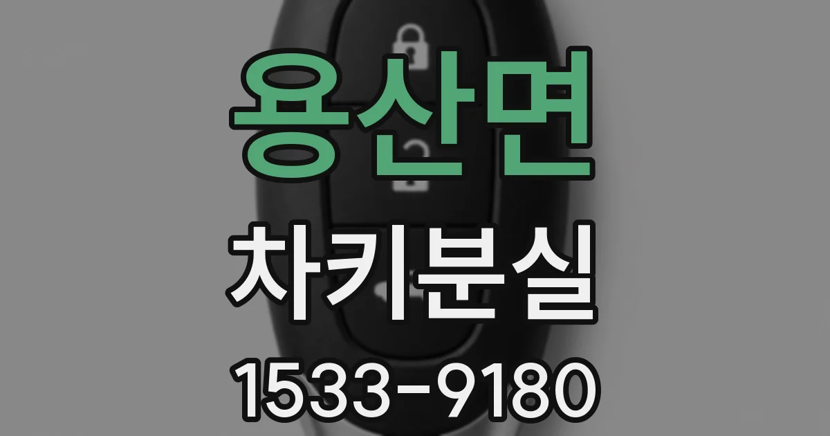 용산면 차키분실