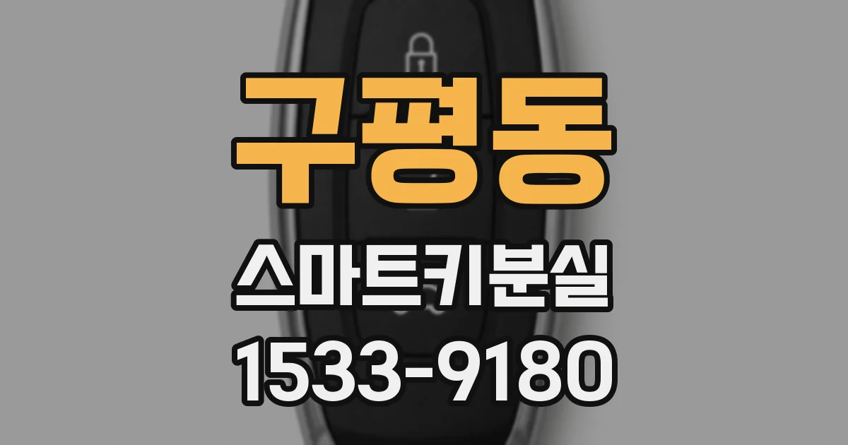 구평동 스마트키분실