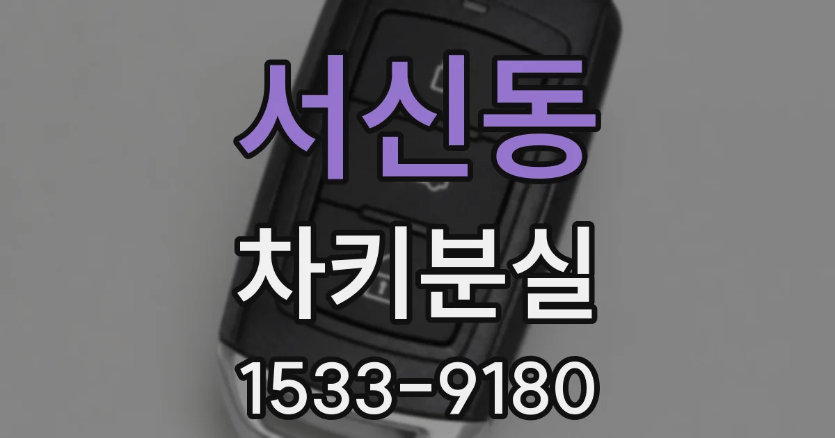 서신동 차키분실
