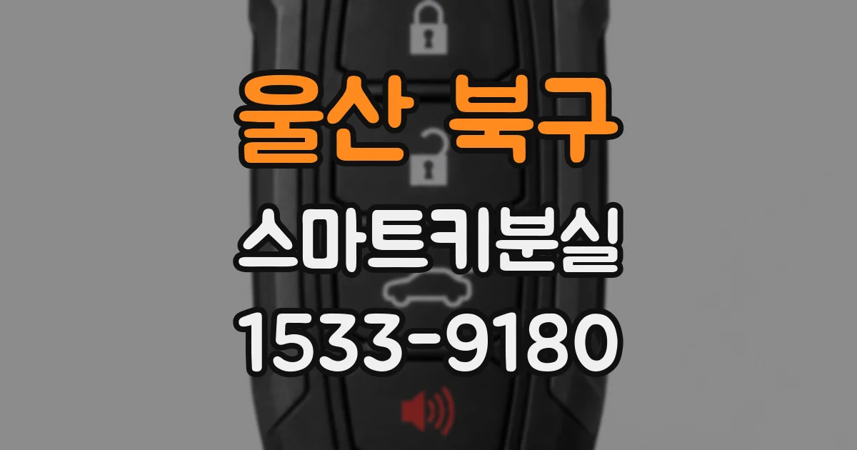 울산 북구 스마트키분실