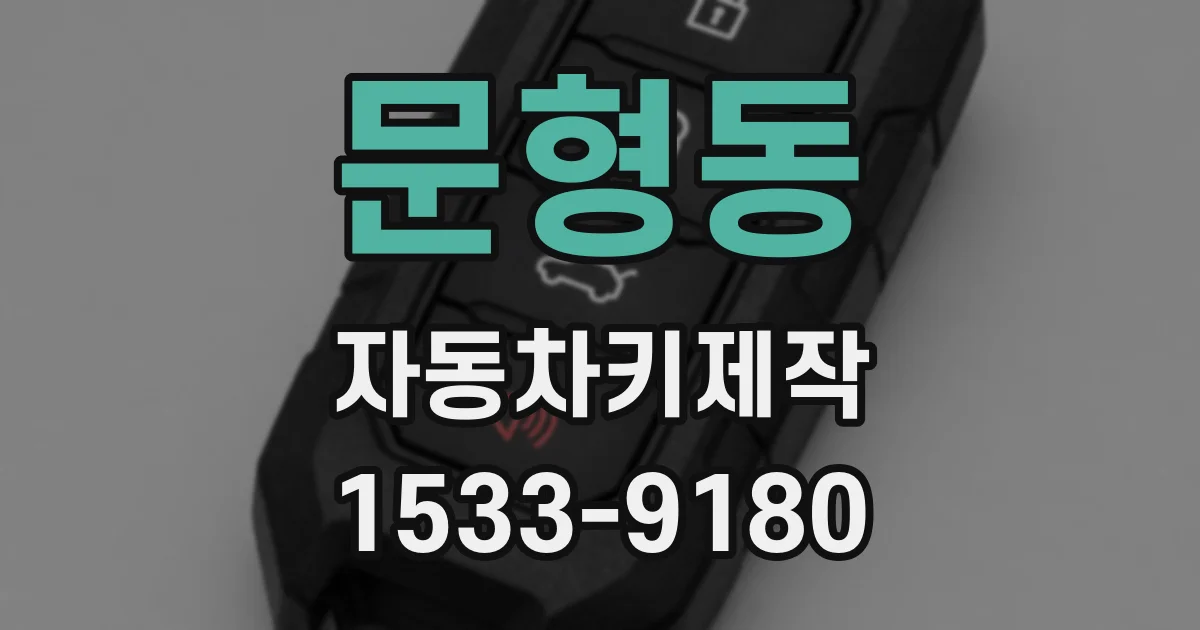 문형동 자동차키제작