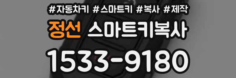 정선 스마트키복사