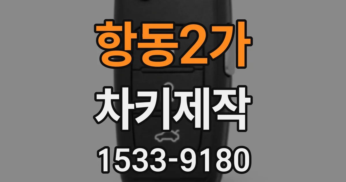 항동2가 차키제작