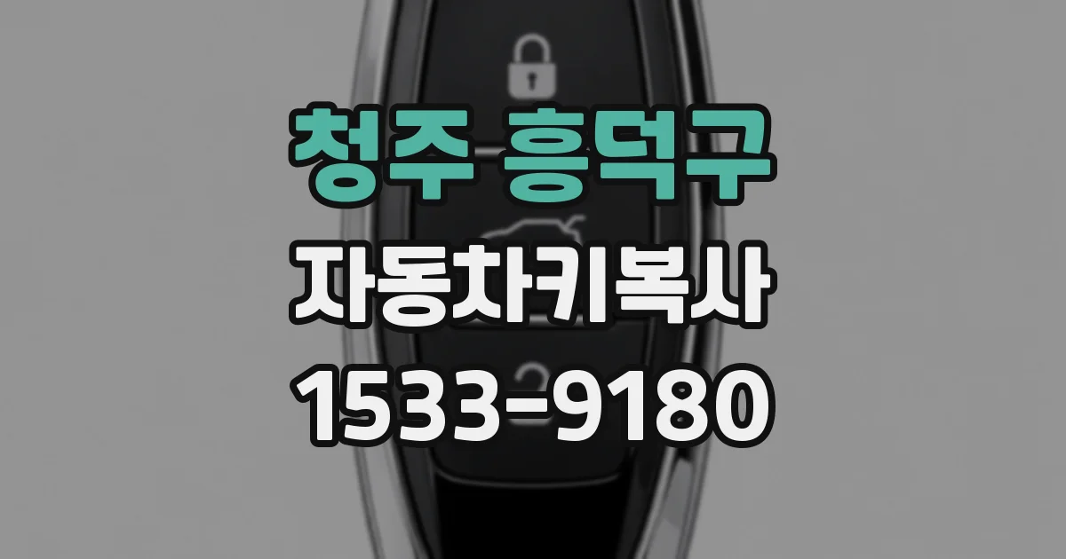 청주 흥덕구 자동차키복사