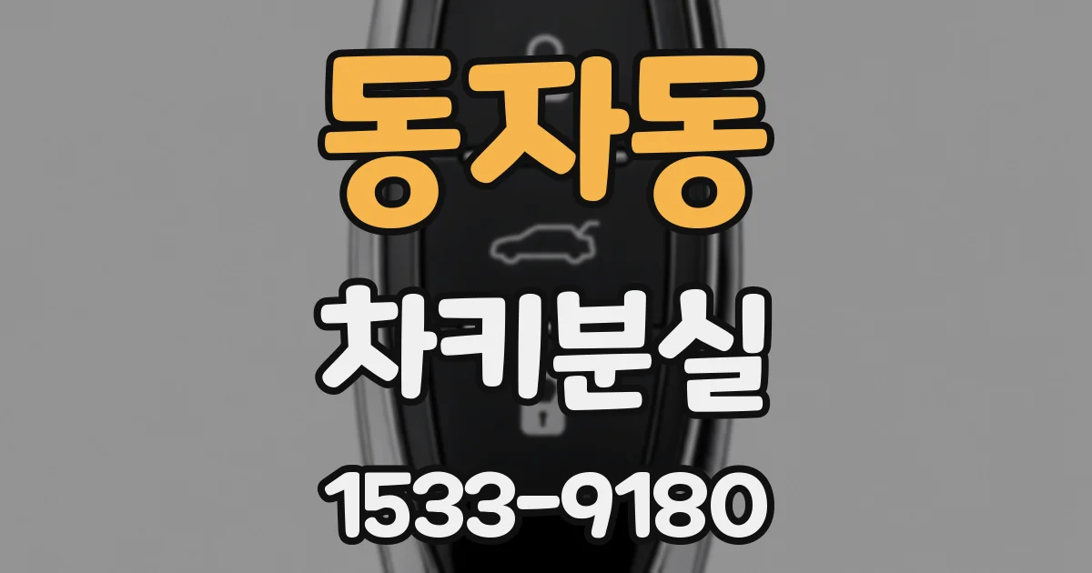 동자동 차키분실