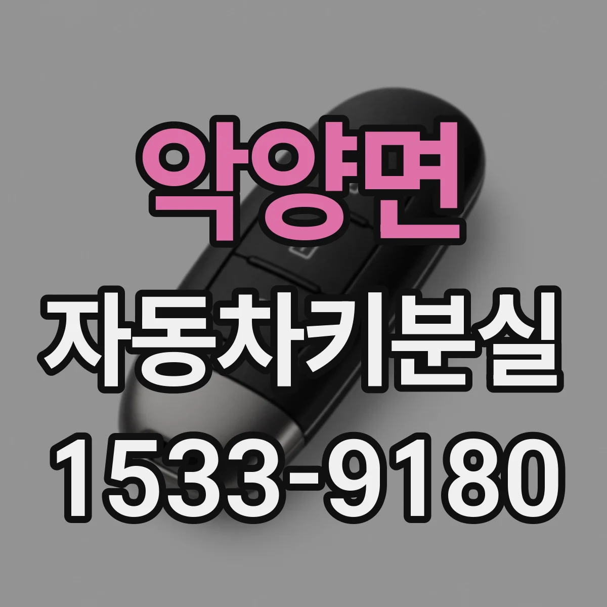악양면 자동차키분실