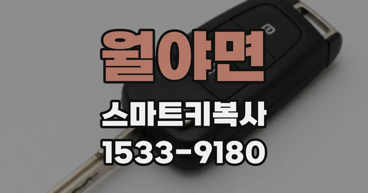 월야면 스마트키복사