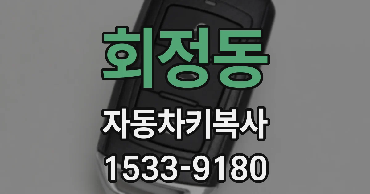 회정동 자동차키복사