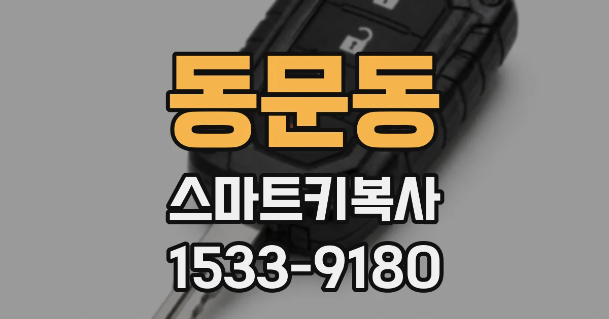 동문동 스마트키복사