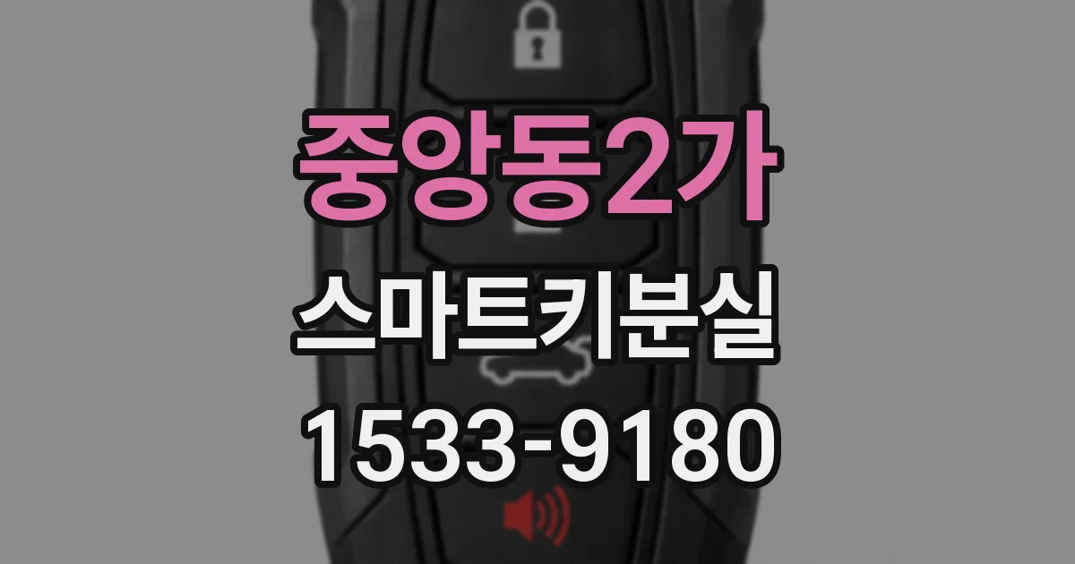 중앙동2가 스마트키분실