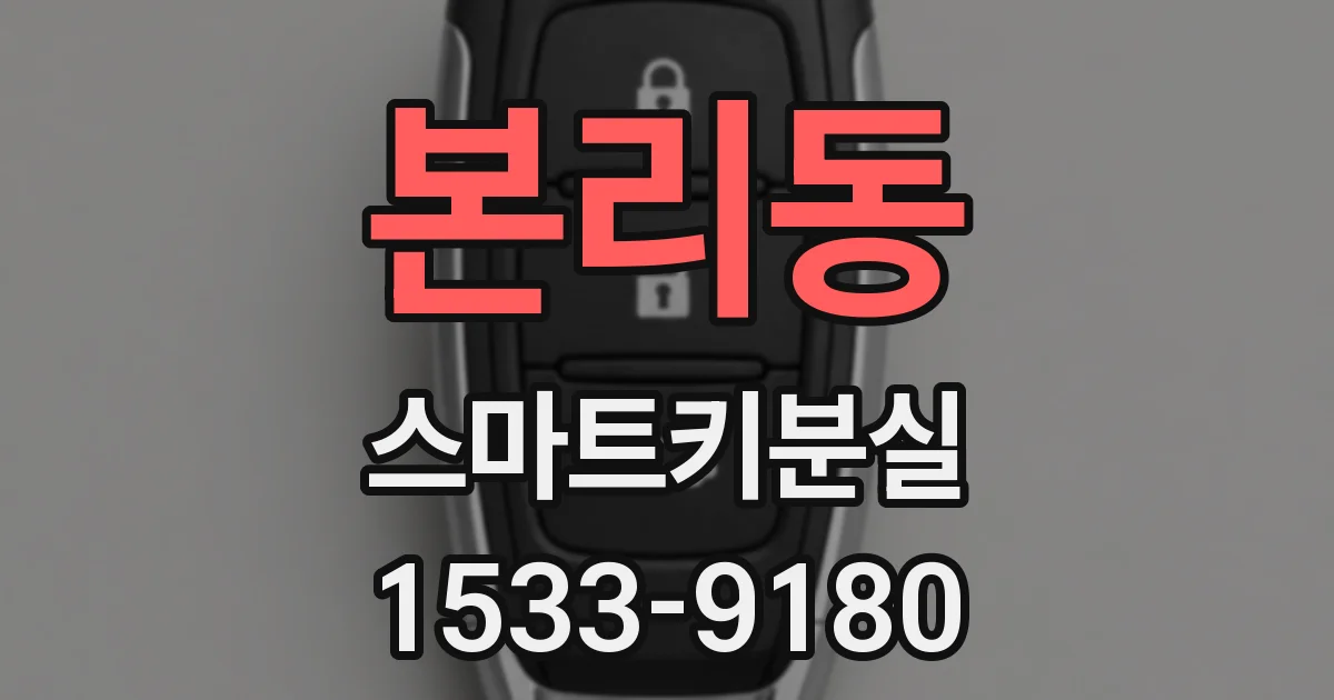 본리동 스마트키분실