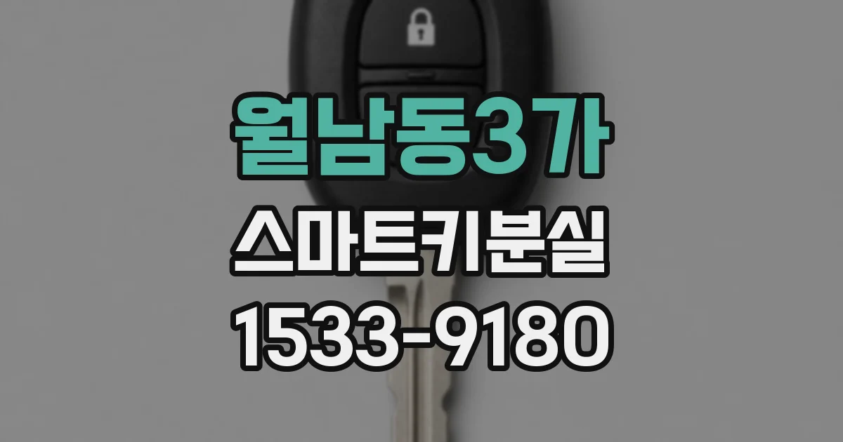 월남동3가 스마트키분실