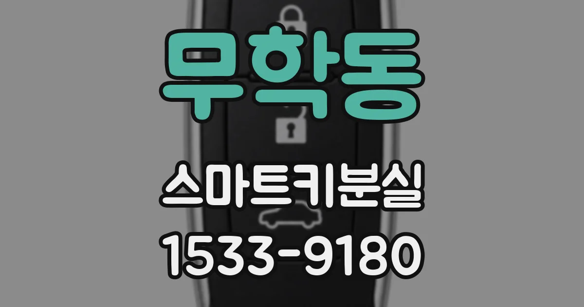 무학동 스마트키분실