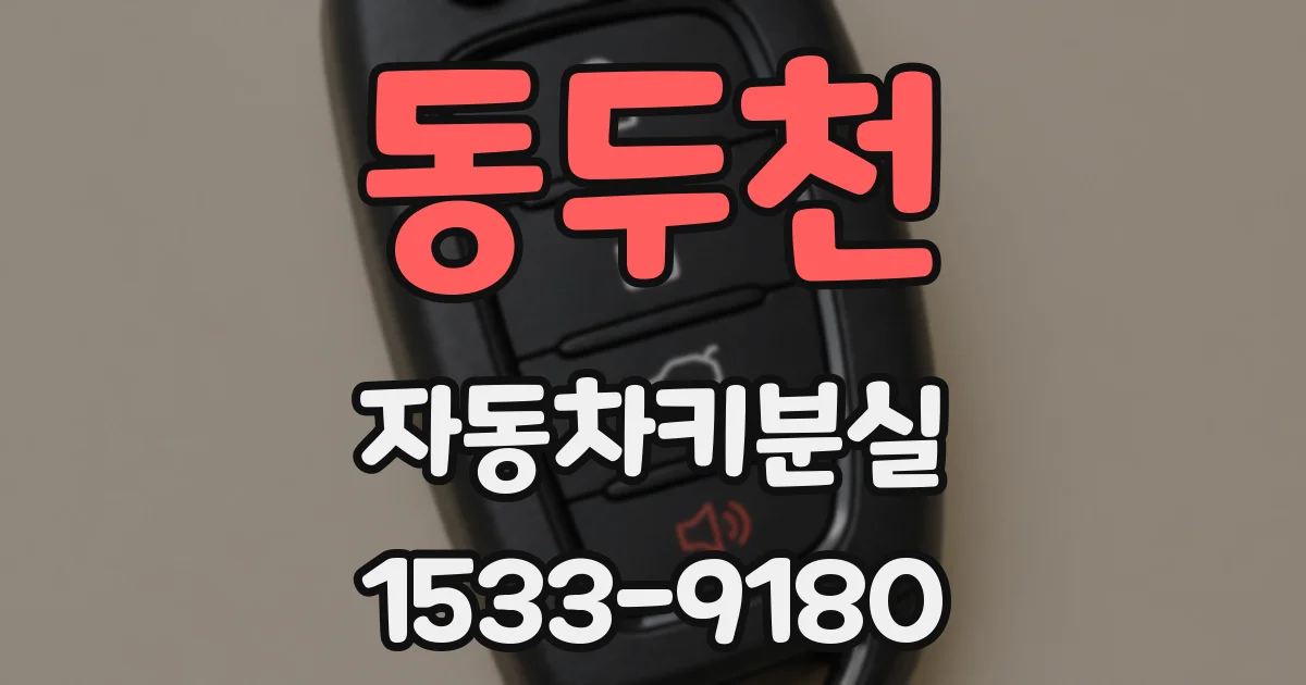 동두천 자동차키분실