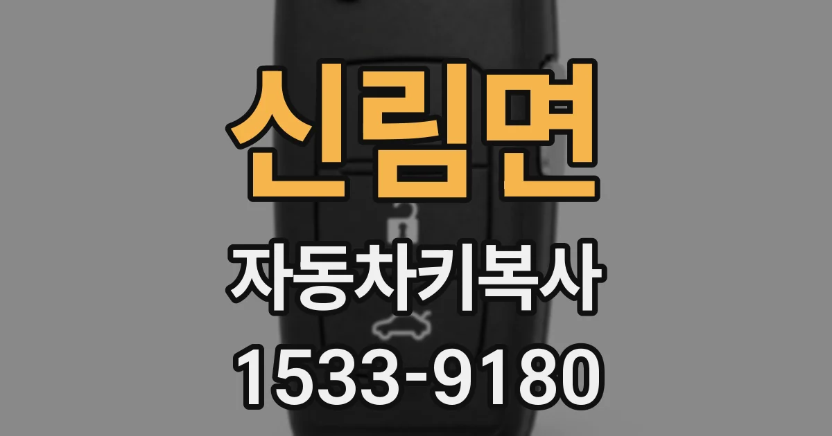 신림면 자동차키복사