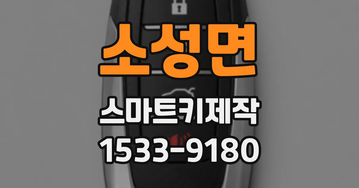 소성면 스마트키제작