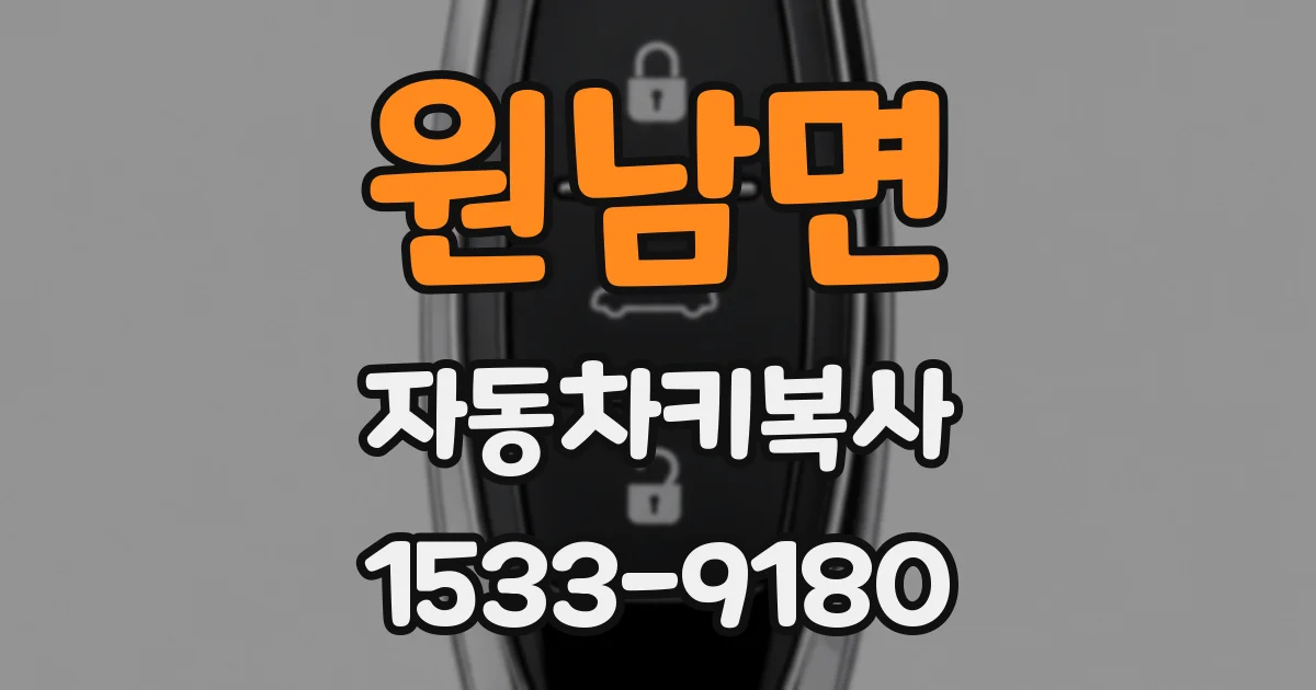 원남면 자동차키복사