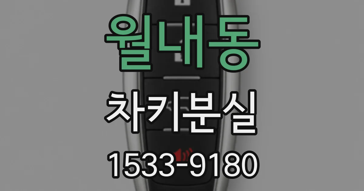 월내동 차키분실