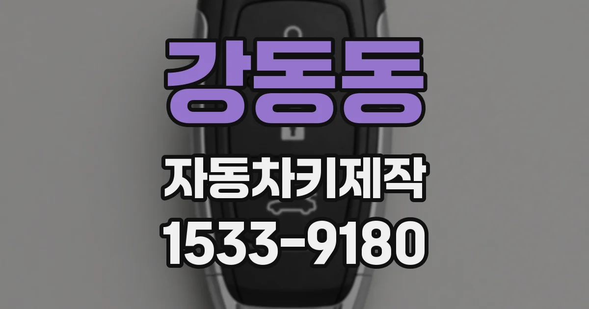 강동동 자동차키제작