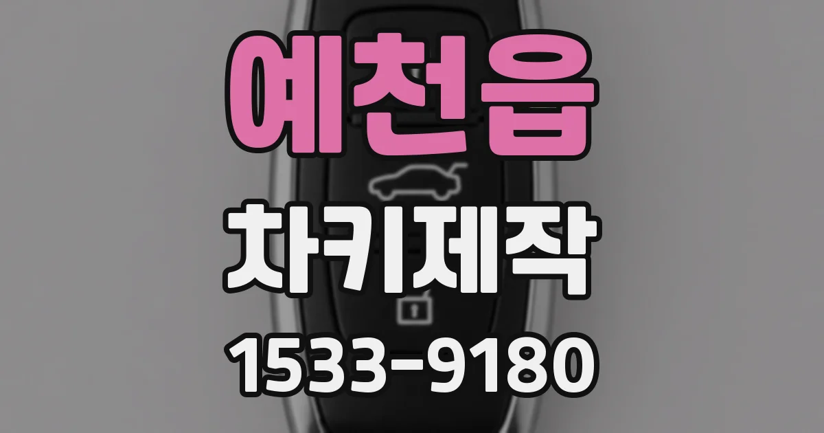 예천읍 차키제작