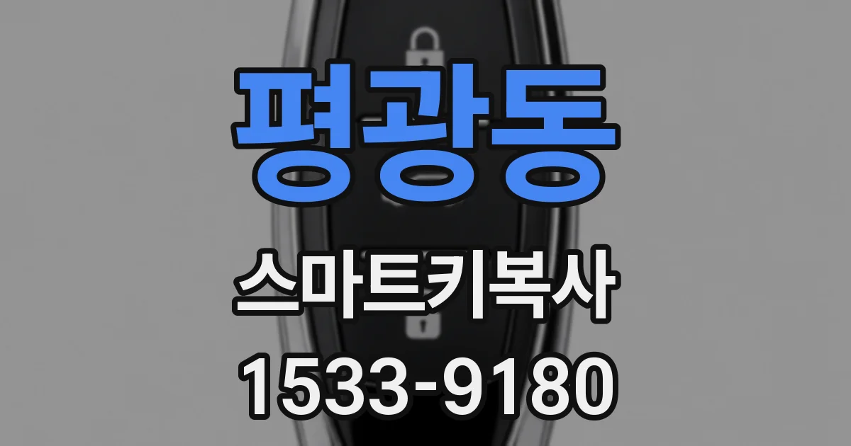 평광동 스마트키복사
