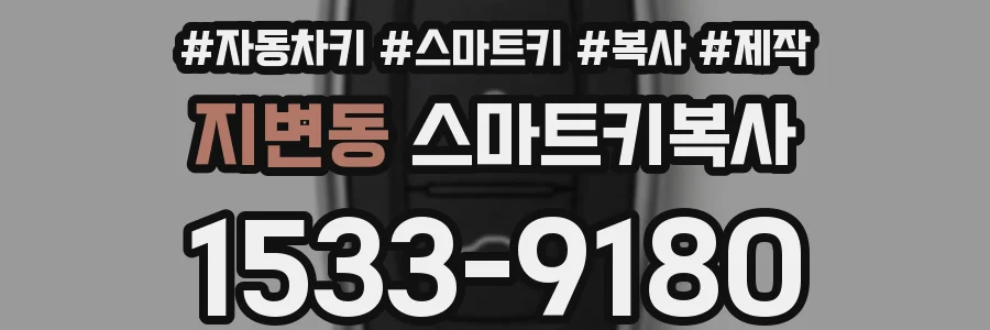 지변동 스마트키복사