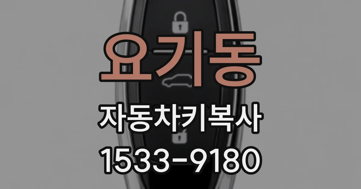 요기동 자동차키복사
