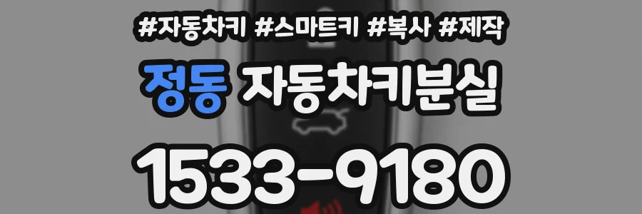 정동 자동차키분실