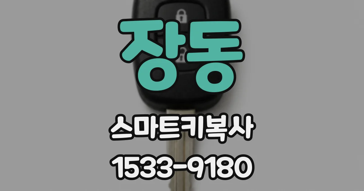 장동 스마트키복사