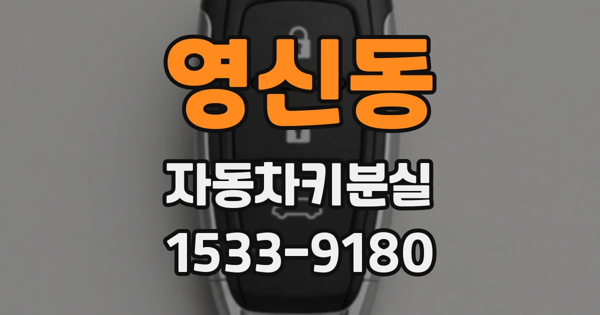 영신동 자동차키분실