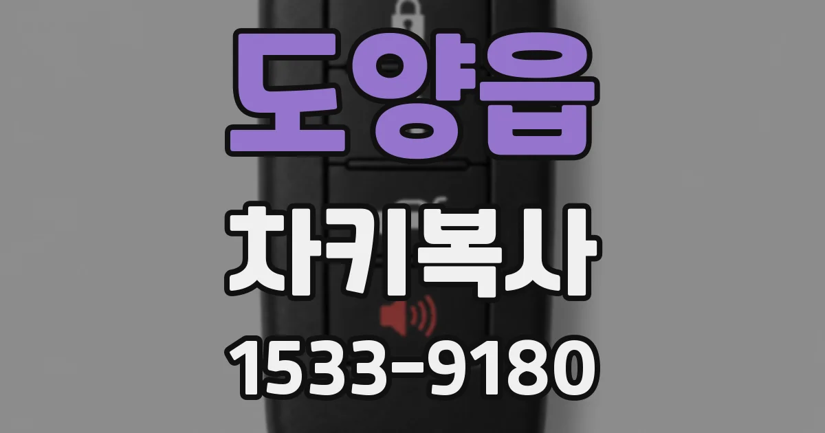 도양읍 차키복사