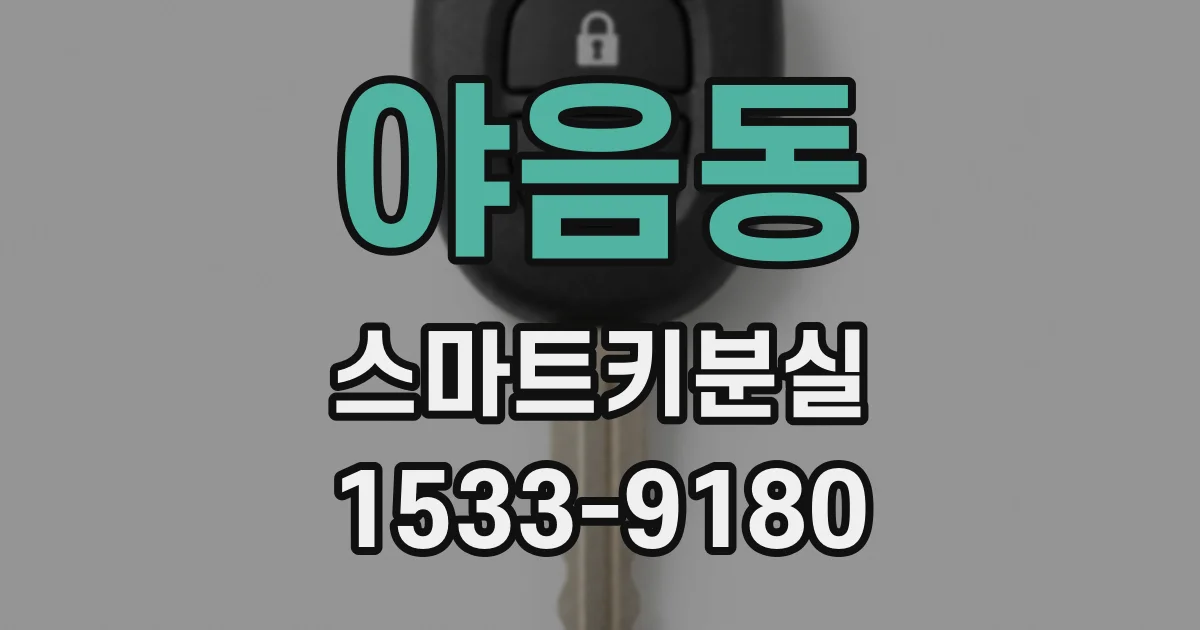 야음동 스마트키분실