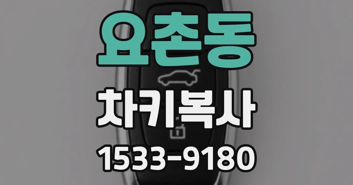 요촌동 차키복사