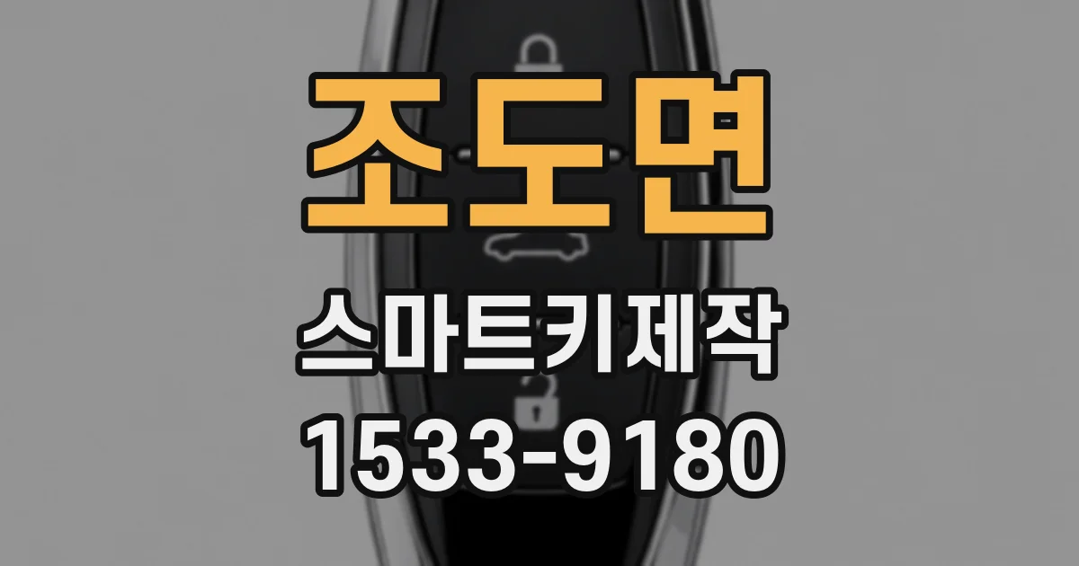 조도면 스마트키제작